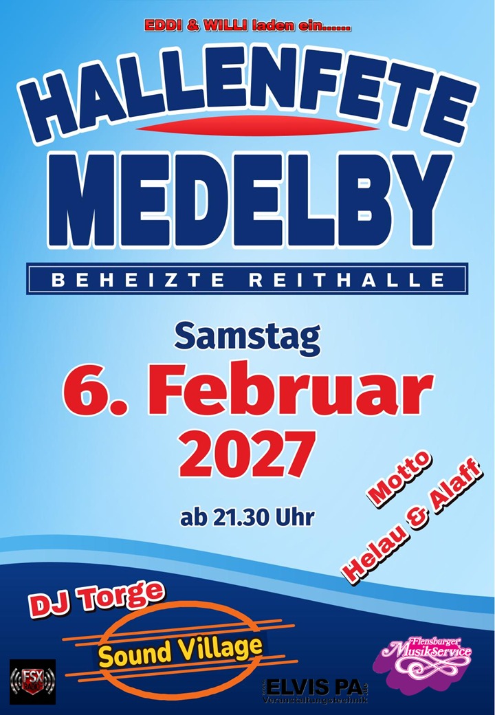 HALLENFETE MEDELBY